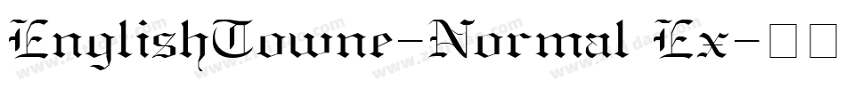 EnglishTowne-Normal Ex字体转换